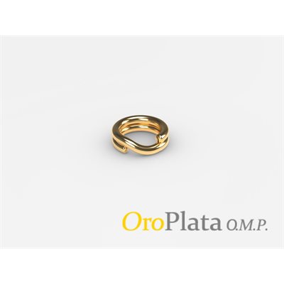 split ring gf, round, 3.5 mm, golden