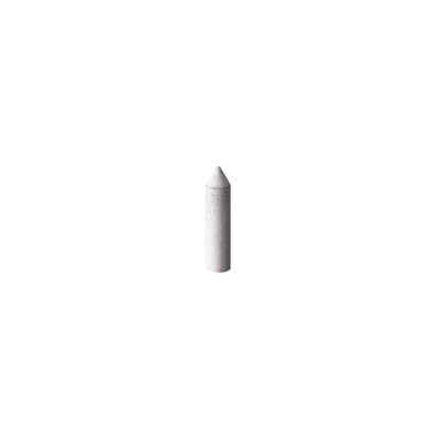 White, Silicone Bullet, 1" x 1 / 4,100 Grit,