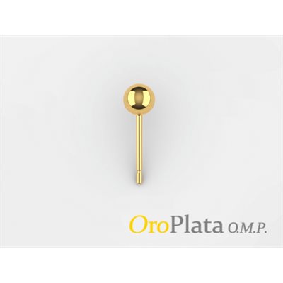 Tige boule 14K, 6.0mm, Jaune Tige boule 14K, 6.0mm, Jaune