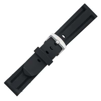 Bracelet Silicone 20mm, Noir