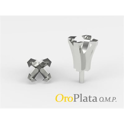 4 Prongs, Square, 14K, White, 4mm, 40pts