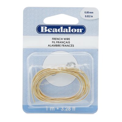 French Wire, Gold Color, 0.8mm