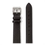 Ladies' Fine Cowhide Grain Leather Band 12mm, Black