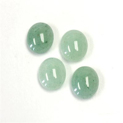 Aventurine, 12mmx10mm, Ovale, Cabochon, Vert Aventurine, 12mmx10mm, Ovale, Cabochon, Vert