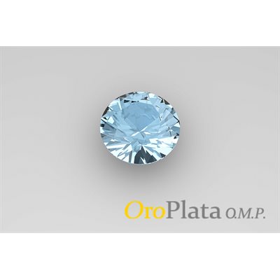 Topaz Sky Blue 3.5mm, Round, Blue