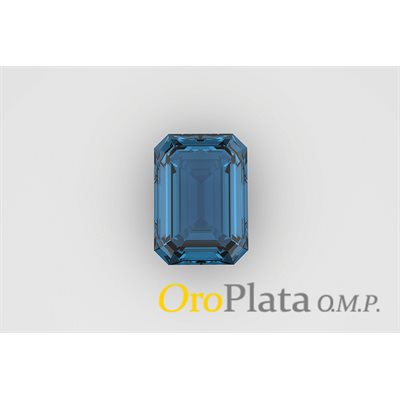 Natural London Blue Topaz, 8x6 mm, Octagon, Blue