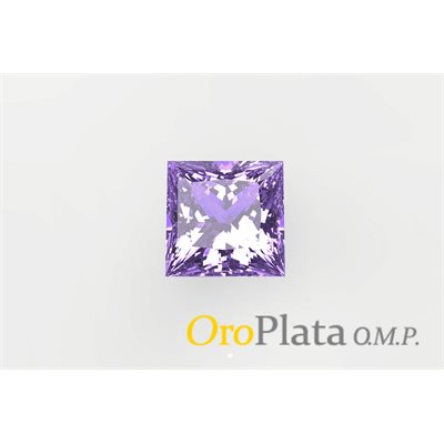Améthyste, 6.0mm, Carré, Violet Améthyste, 6.0mm, Carré, Violet