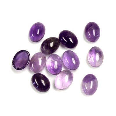 Amethyst, 8x6, Oval Cabochon Purple