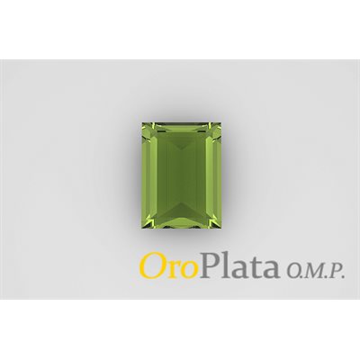 Août, Synthétique, 8mmx6mm, Rectangle, Vert