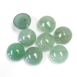 Aventurine, 10.0mm, Rond, Cabochon, Vert