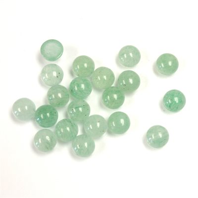 Aventurine, 5.0mm, Rond, Cabochon, Vert Aventurine, 5.0mm, Rond, Cabochon, Vert