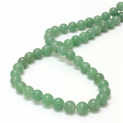 Aventurine, 8mm Bead, Perce, Green