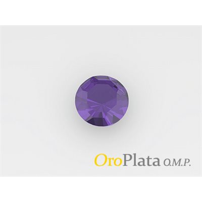 Pierre du Rhin, fevrier, 2.0mm, Rond, Violet