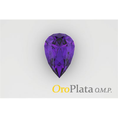 Février zc synt., 10x8, poire, Violet Février zc synt., 10x8, poire, Violet