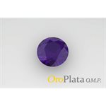 February, Cubic Zirconia, 1.25, Round, Purple