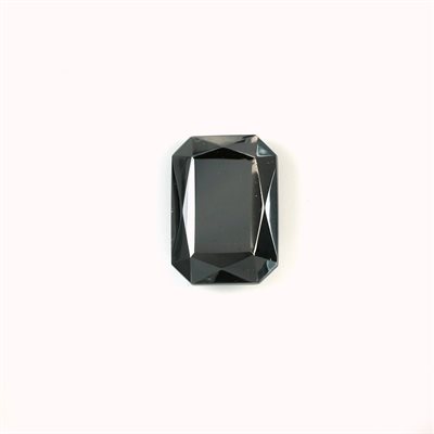 Hematite, 10mmx8mm, Rectangle, Facettée, Noir