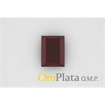 January, Synthetic, 5mmx3mm, Rectangle, Red