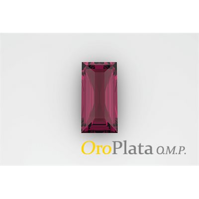 Juillet, Synthétique, 5mmx2.5mm, Baguette, Rouge Juillet, Synthétique, 5mmx2.5mm, Baguette, Rouge