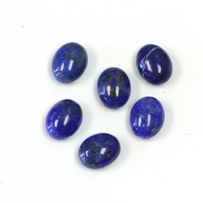 Lapis Lazuli, 12mmx10mm, Ovale, Cabochon, Bleu