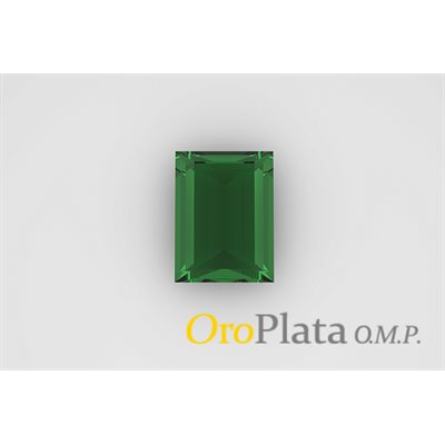 May cz synt., 10x8, Baguette, Green