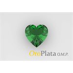 May CZ Synt., 3.0, Heart, Green