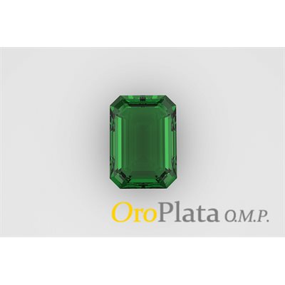 May cz synt., 7x5, Octagon, Green