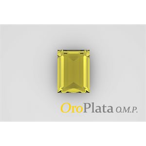 Novembre, Synthétique, 5mmx3mm, Rectangle, Jaune