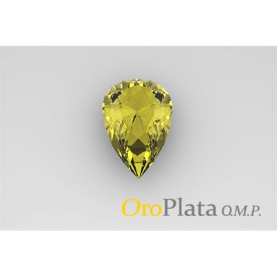 Novembre zc synt., 10x8, Poire, Jaune Novembre zc synt., 10x8, Poire, Jaune