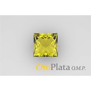 Novembre, Zircon Cubic, 2.0, Carré, Jaune