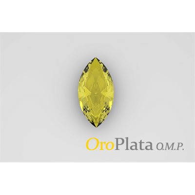 Novembre CZ Synt., 7x3.5, Marquise, Jaune Novembre CZ Synt., 7x3.5, Marquise, Jaune
