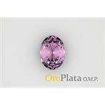 October, Cubic Zirconia, 6mmx4mm, Oval, Rose
