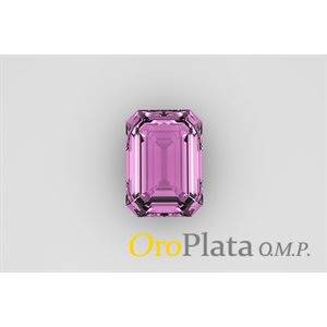 Tourmaline, 6.0mm, Octagonal, Rose