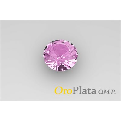 Octobre, Zircon Cubic, 4.5, Rond, Rose Octobre, Zircon Cubic, 4.5, Rond, Rose