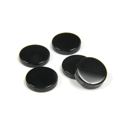 Onyx, 10.0mm, Round, Flat, Black