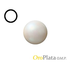 Cultured Pearl, 2.5mm, Half Drilled, White