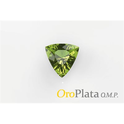 Peridot, 4.0mm, trillion, GreeT