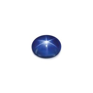 Sapphire, Star, Synthetic, 11mmx9mm, Oval, Blue