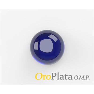 Saphir, 5.0mm, Rond, Cabochon, Bleu Saphir, 5.0mm, Rond, Cabochon, Bleu