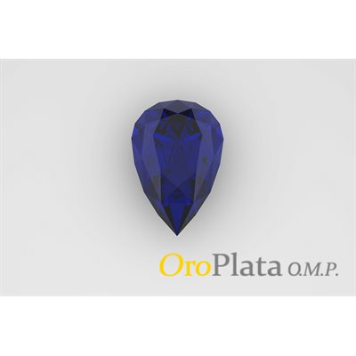 Sapphire, 8mmx5mm, Pear, Blue