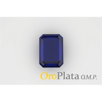 Septembre, Synthétique, 7mmx5mm, Octogonale, Bleu Septembre, Synthétique, 7mmx5mm, Octogonale, Bleu