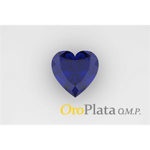 Septembre, Synthétique, 3.0mm, coeur, Bleu
