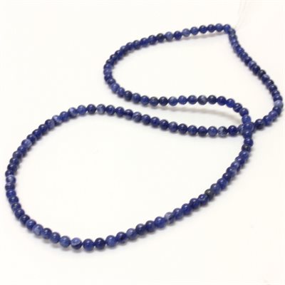 Sodalite, 3.0mm, Necklace, Blue