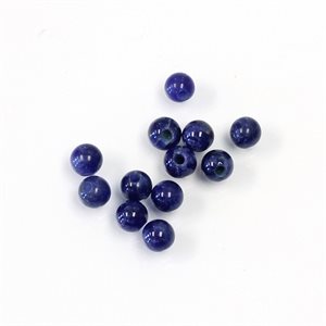 Sodalite, 4.0mm, Bead, Half Drilled, Blue