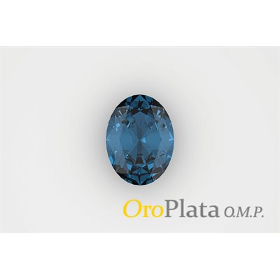 London Blue Topaz 8x6 Oval, Blue