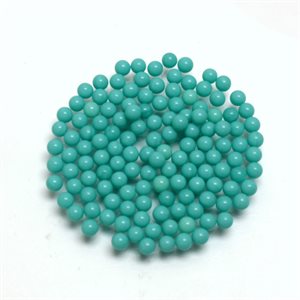 Turquoise, 2.5mm, Boule, Bleu