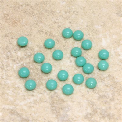 Turquoise, 4.0mm, Rond, Cabochon, Bleu Turquoise, 4.0mm, Rond, Cabochon, Bleu
