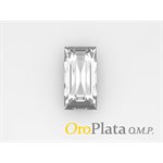Cubic Zirconia, 3.5mmx1.75mm, Baguette, White