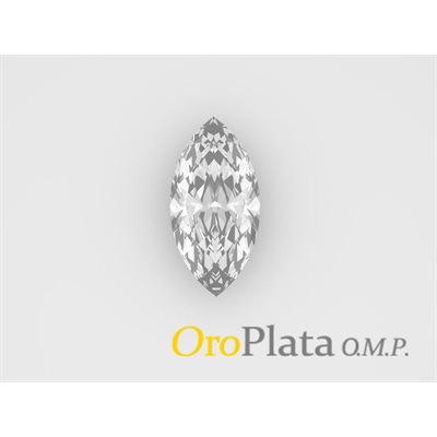 Cubic Zirconia, 7x3.5, Marquise, White